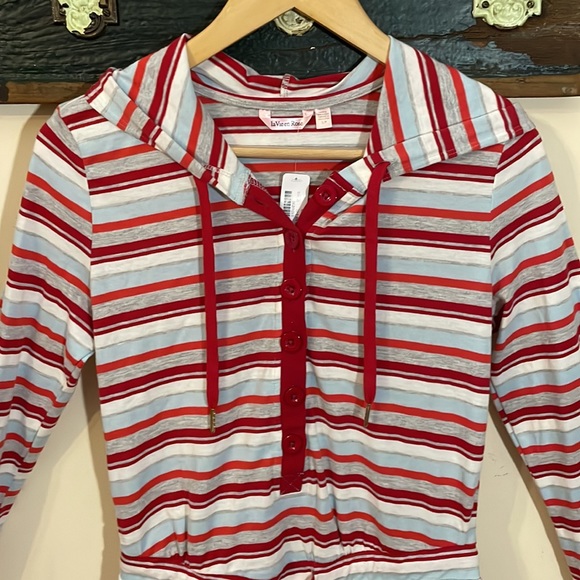 La Vie En Rose Striped Long Sleeve Pyjama Romper Size Small - Picture 4 of 13